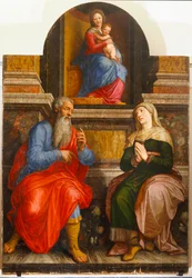 Madonna, Joachim och Anna, hennes föräldrar