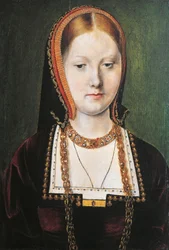 Porträtt av Katarina av Aragonien, drottning av England
