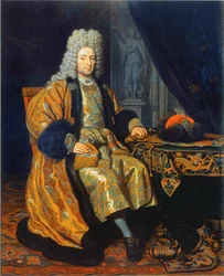Porträtt av Francois Lefort 1656-1699, 1698