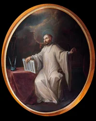 Representation av Sankt Bernard av Clairvaux (1090-1153)