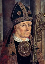 "Saint Isidore Aa Sevilla (560 eller 570 - 636)" Detalj