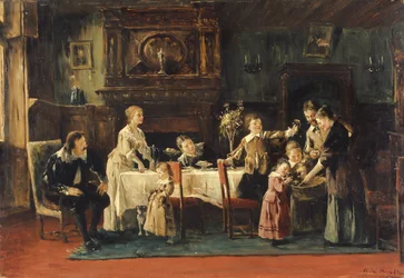 Besöker New Baby, 1800-talet