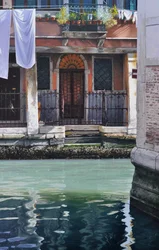 Early Morning Venice, 2019 (olja på pannå)