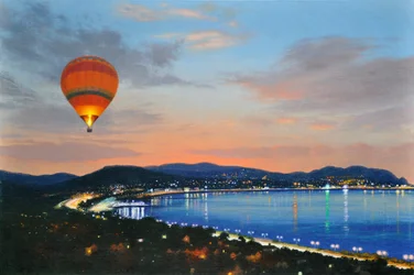 Night Flight, 2016 (olja på linne)