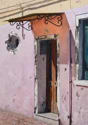 Number 93 Burano (olja på pannå)