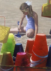 Spelar på St Brelades bay