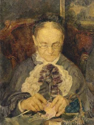 Mormor Knorre stickning, 1883