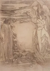 Illustration till dikten Profeten av A. Pushkin, 1905