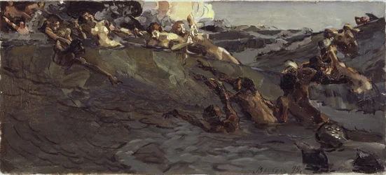 Spelar najader och tritoner, 1899