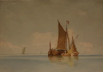 A Calm, okänt datum (akvarell och blyerts på papper)