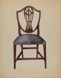 Stol, ca 1936 (akvarell och gouache på papper)