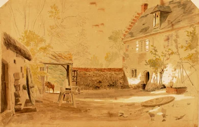 Ancient Abbey of St. Valery, Frankrike, 1862.