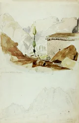 Elias kloster, Sinaiberget, 1844.