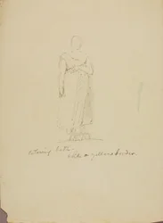 Figur Studie (påbörjande av bad)