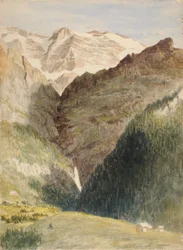 Glaciären och fallen, 1863.
