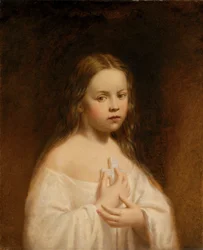 Porträtt av Hiram Powers dotter