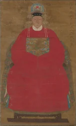 Madam Han Neefang (hängande rullbild, bläck och färg på siden)