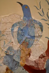 "Blue bird" Fresco eller "The blue bird of crete". Knossos