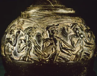 Skördevasen från Hagia Triada, cirka 1550-1500 f.Kr.