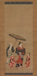 Courtesan on Parade, sent 1730-tal-tidigt 1740-tal.