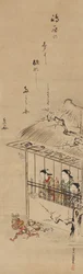 Shimabara Courtesans Exorcizing Demons, andra hälften av 1700-talet.