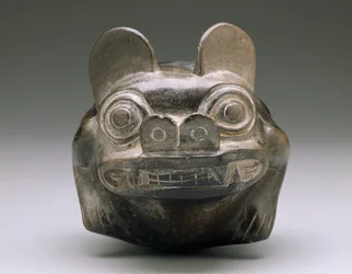 Sammansatt djurskål, tidig mellanperiod, Moche Phase I-II, c.1-200 AD (keramik)