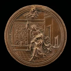 Augustus och den tiburtinska sibylla, sent 1400-tal - tidigt 1500-tal.