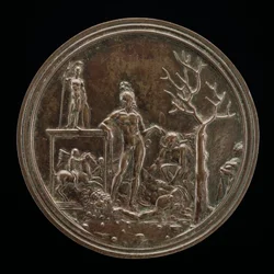 David triumferade över Goliat, 1507 eller tidigare.