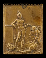 David triumferade över Goliat, 1507 eller tidigare.