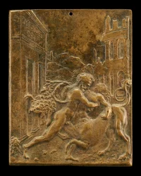 Herkules och en kentaur, 1507 eller tidigare.