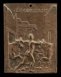 Hercules and the Cattle of Geryon, sent 1400-tal - tidigt 1500-tal.