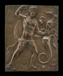 Hercules and the Lernaean Hydra, sent 1400-tal - tidigt 1500-tal.