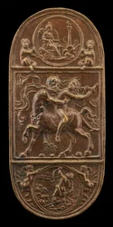 Nessus och Deianira, sent 1400-tal - tidigt 1500-tal.