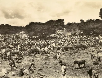 Building an Empire i den fascistiska tidsåldern: Abessinian Market, 09/05/1936 (s/v foto)