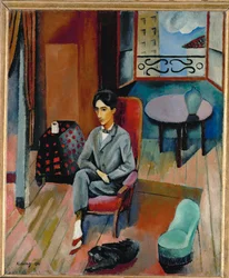Jean Cocteau (olja på duk)