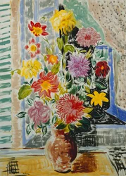 Vas med blommor; Vase de Fleurs