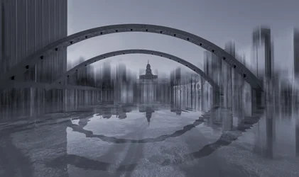 Lugna stadsreflektioner