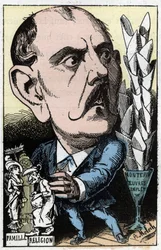 Porträtt av Xavier de Montepin (Xavier Henri Aymon Perrin, greve av Montepin) (1823-1902), fransk författare