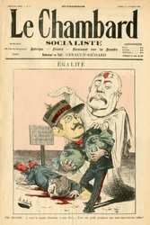 Omslag till ""Le Chambard Socialiste"", Satirical in Colors