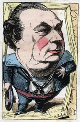 Porträtt av Francois Dumaine (1831-1893), fransk komiker