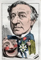 Porträtt av Francois Jules Edmond Got (1822 - 1901) fransk skådespelare