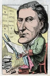 Porträtt av viktorianska Sardou (1831-1908), fransk dramatiker