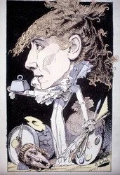 Tecknad film av Henriette Rosine Bernard aka Sarah Bernhardt