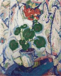 Blomsterstilleben, ca 1914-16 (olja ombord)