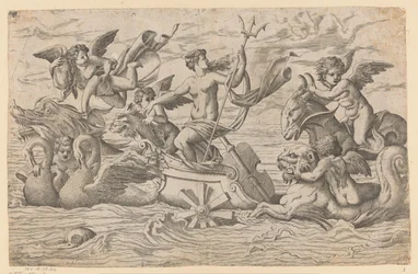 Venus på en vagn dragen av två svanar