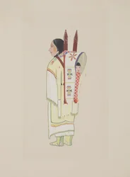 Kiowa Squaw, ca 1934 (akvarell)
