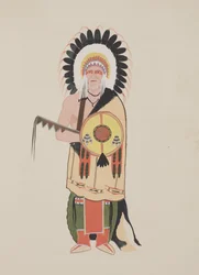Panel #3, ca 1934 (akvarell)