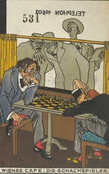 Wiencafé: schackspelarna Wienercafé: schackspelarna, 1911.