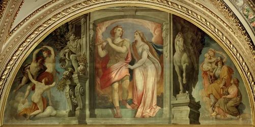 Lunette i foajén på Wiener Staatsoper