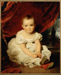Ärkehertiginnan Maria Theresia som barn (målning på duk)
